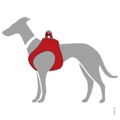 Hunter Hilo Læder Hundesele XS-S Rød
