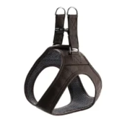 Hunter Hilo læder hundesele XXS-XS brun hals 30-34 cm - blød og let komfort