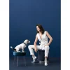 Hunter hunde halsbånd Hilo Blå L-XL - justerbart hundehalsbånd (40-60 cm, B 3,2 cm)