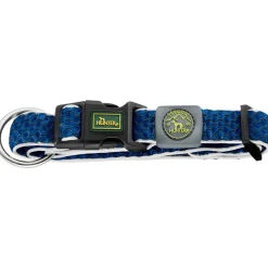 Hunter hunde halsbånd Hilo Blå XL - justerbart hundehalsbånd (45-70 cm, B 3,8 cm)