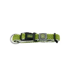 Hunter hunde halsbånd Hilo Lime L-XL - justerbart hundehalsbånd (40-60 cm, B 3,2 cm)