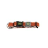 Hunter hunde halsbånd Hilo Orange L-XL - justerbart hundehalsbånd (40-60 cm, B 3,2 cm)
