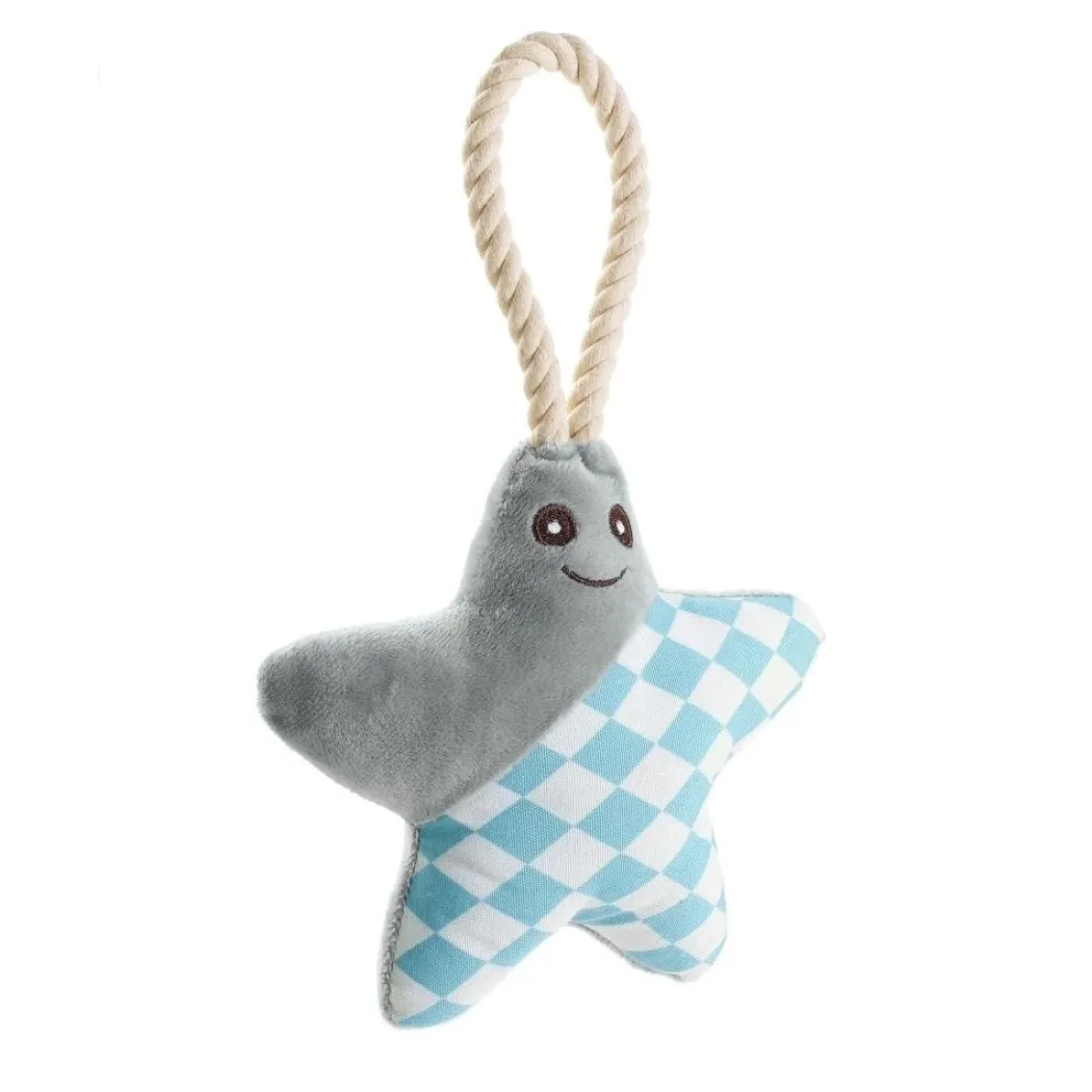 Hunter hundelegetøj Salima Stjerne Grå/blå - bamse med lyd til hunde
