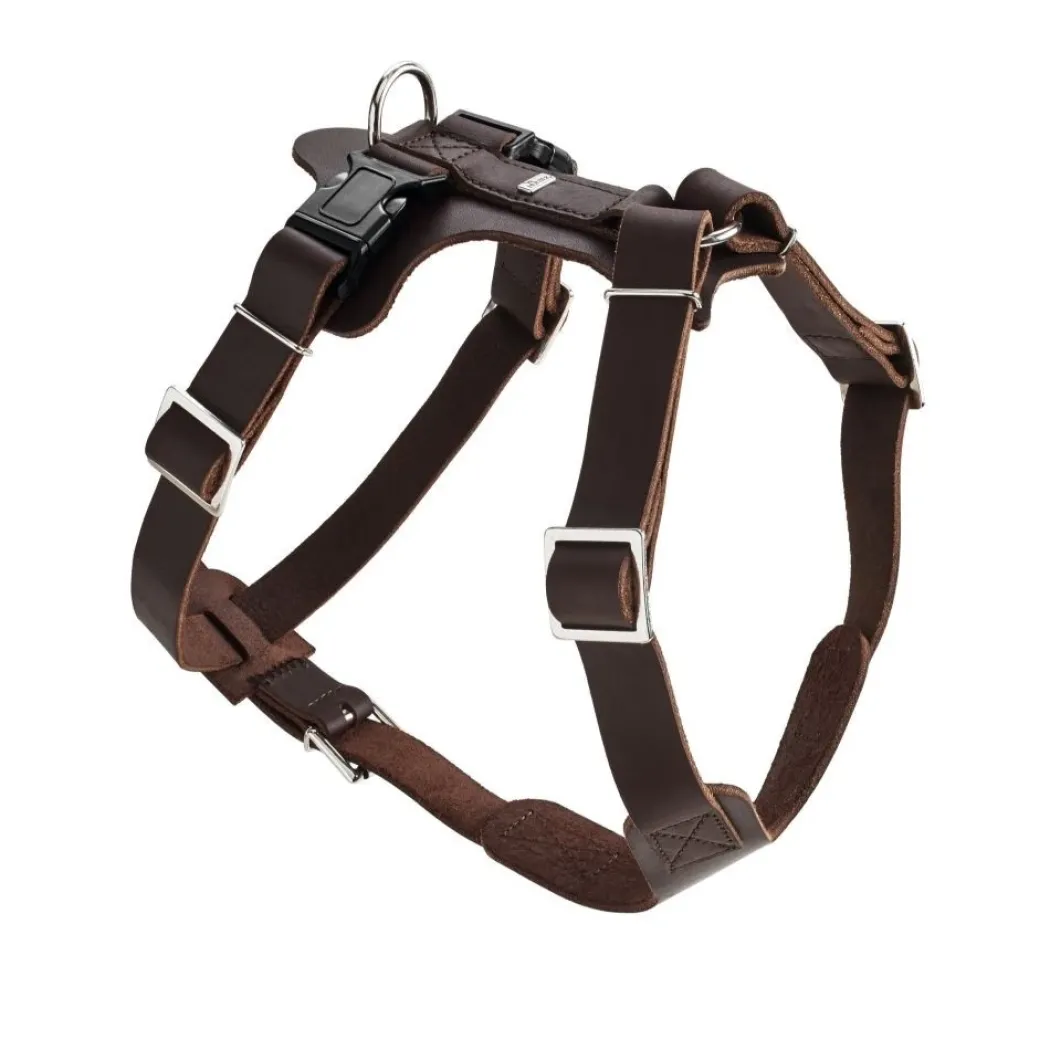 Hunter Hundesele Aalborg Mørkebrun XS - Bryst/Hals 38-52 cm