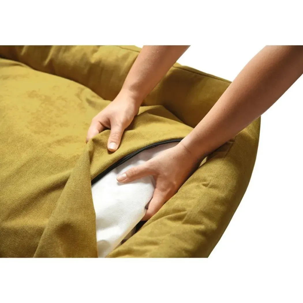 Hunter hundeseng Eiby Medium 80x60 cm Gul
