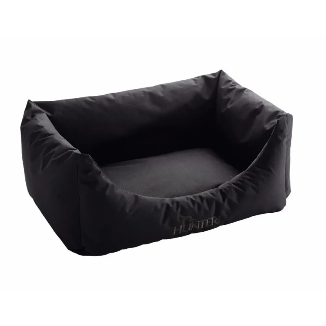 Hunter hundeseng Gent antibakteriel Large 100x70 cm Sort