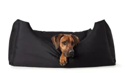 Hunter hundeseng Gent antibakteriel Medium 80x60 cm Sort