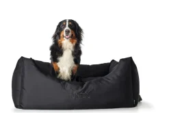 Hunter hundeseng Gent antibakteriel Medium 80x60 cm Sort