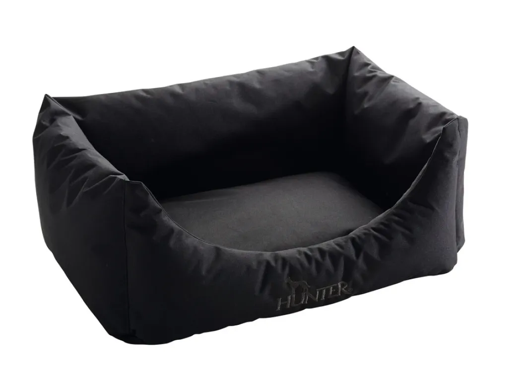 Hunter hundeseng Gent antibakteriel Medium 80x60 cm Sort