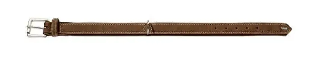 Hunter Hunting halsbånd str.55 Brun - justerbart hundehalsbånd (42 - 48 cm., B 3,5 cm.)