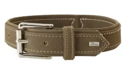 Hunter Hunting halsbånd str.50 Oliven - justerbart hundehalsbånd (37 - 43 cm., B 2,8 cm.)