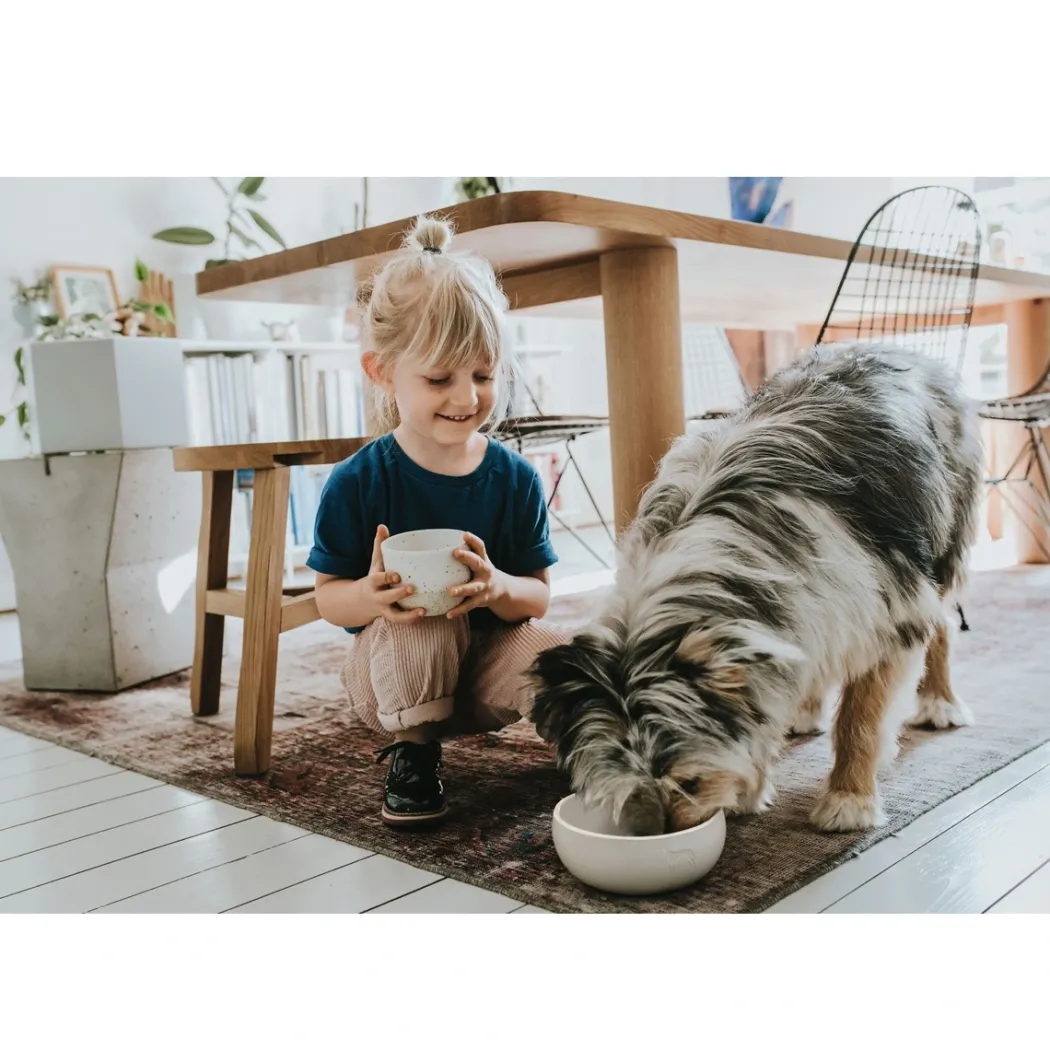 Hunter keramik Lund hunde skål 900 ml Beige