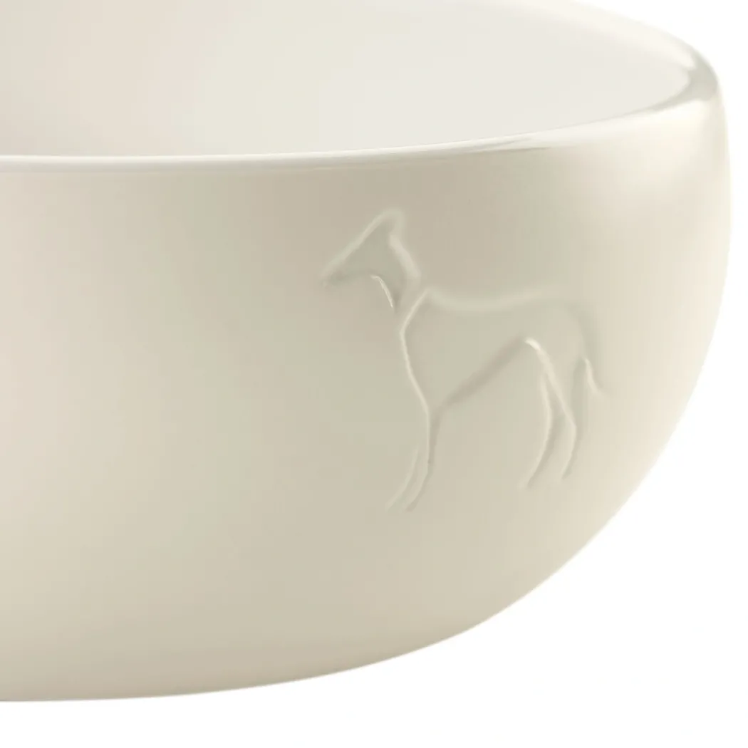 Hunter keramik Lund hunde skål 1500 ml Beige