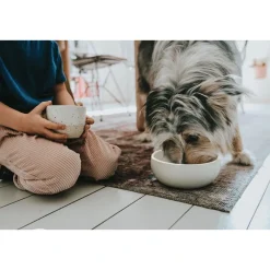 Hunter keramik Lund hunde skål 1500 ml Beige