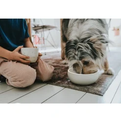 Hunter keramik Lund hunde skål 1500 ml Beige