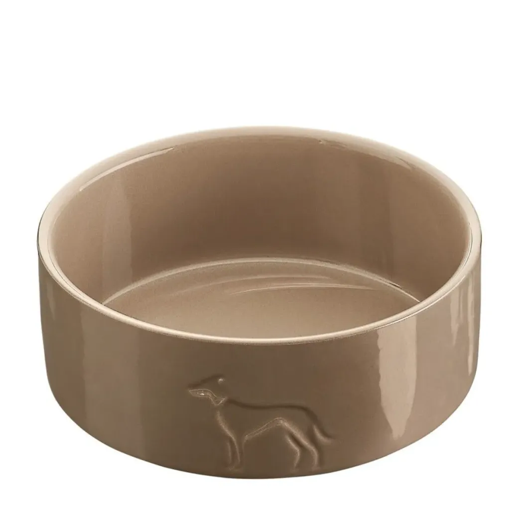 Hunter Keramikskål Osby 1900 ml Beige - robust foder- og vandskål