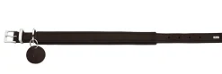Hunter Larvik Comfort 45 Mørkebrun Hundehalsbånd - justerbart hundehalsbånd (30 - 38 cm, B