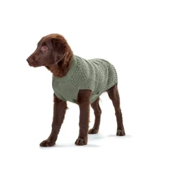 Hunter Malmø hundesweater Khaki str 45 - varm og blød komfort
