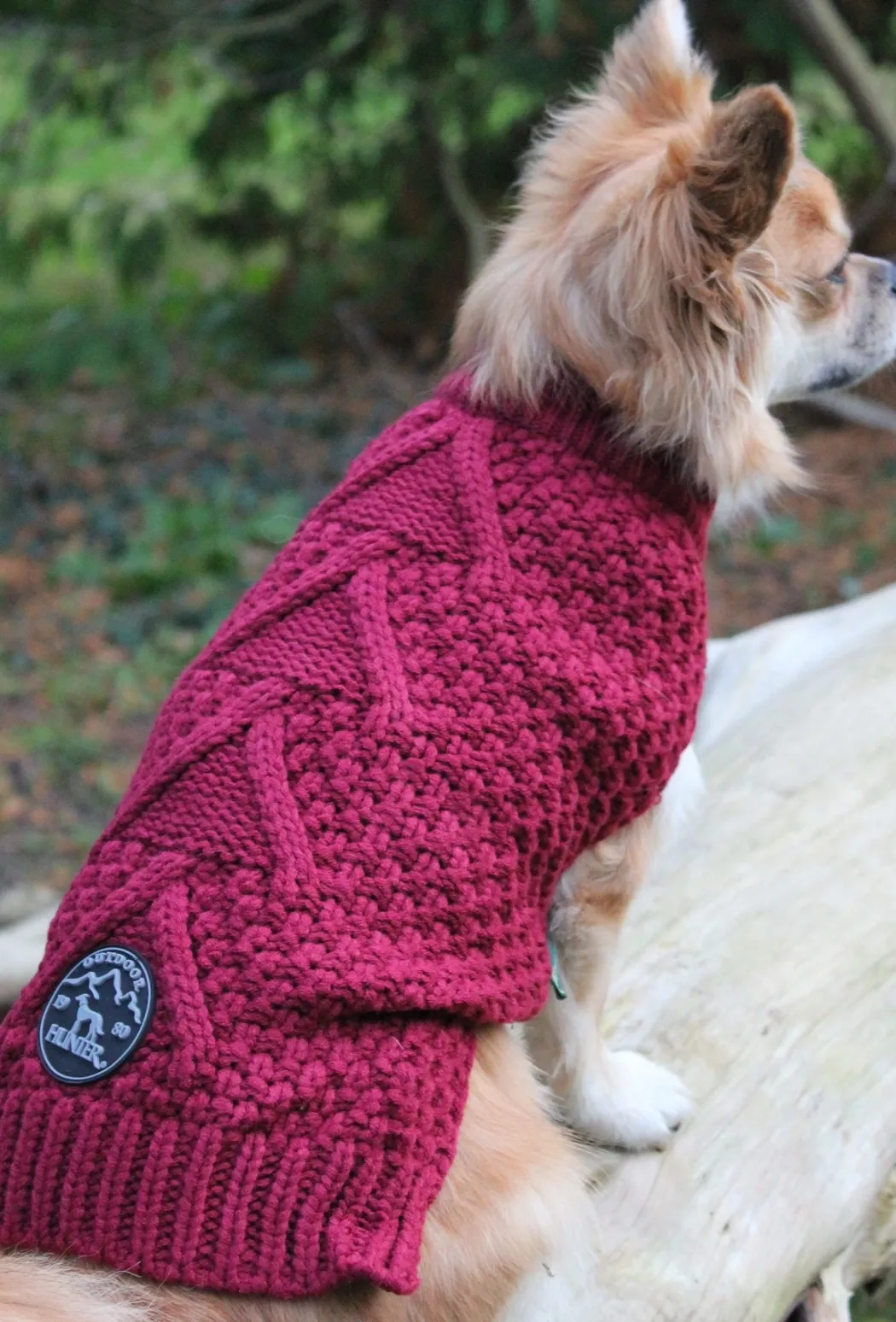 Hunter Malmø pullover strik bordeaux str. 30