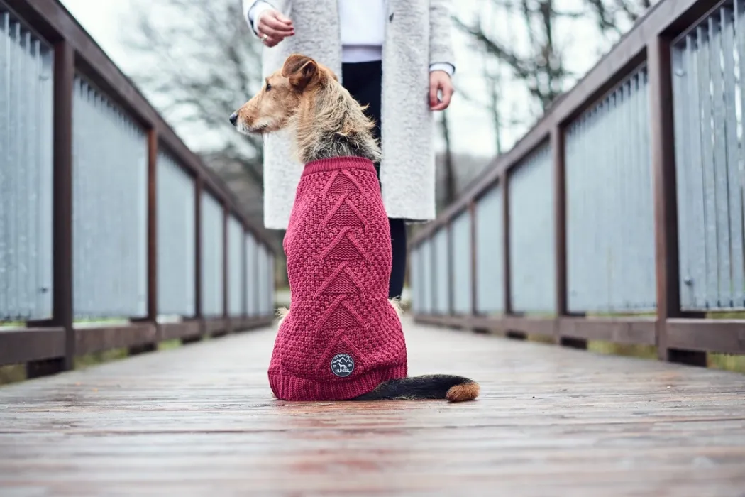 Hunter Malmø pullover strik bordeaux str. 30