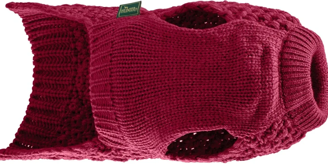 Hunter Malmø pullover strik bordeaux str. 30