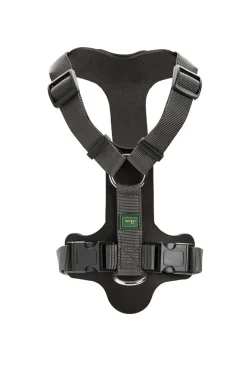 Hunter Mixed Aalborg læder hundesele M-L sort/grå hals 61-85 cm - komfort og støtte