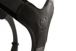 Hunter Mixed Aalborg læder hundesele M sort/grå hals 55-67 cm - komfort og kontrol