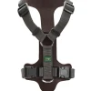 Hunter Mixed Aalborg læder hundesele XS-S mørkebrun/grå hals 40-50 cm - komfort og støtte