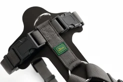 Hunter Mixed Aalborg læder hundesele XS-S sort/grå hals 40-50 cm - komfort og stabil pasform
