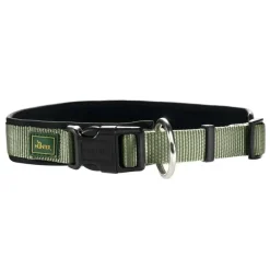 Hunter Neopren Plus hundehalsbånd oliven/sort 40 cm - 35-40 cm indstilling
