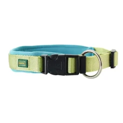 Hunter Neopren Plus hundehalsbånd grøn/petroleumsblå 55 cm - 50-55 cm indstilling