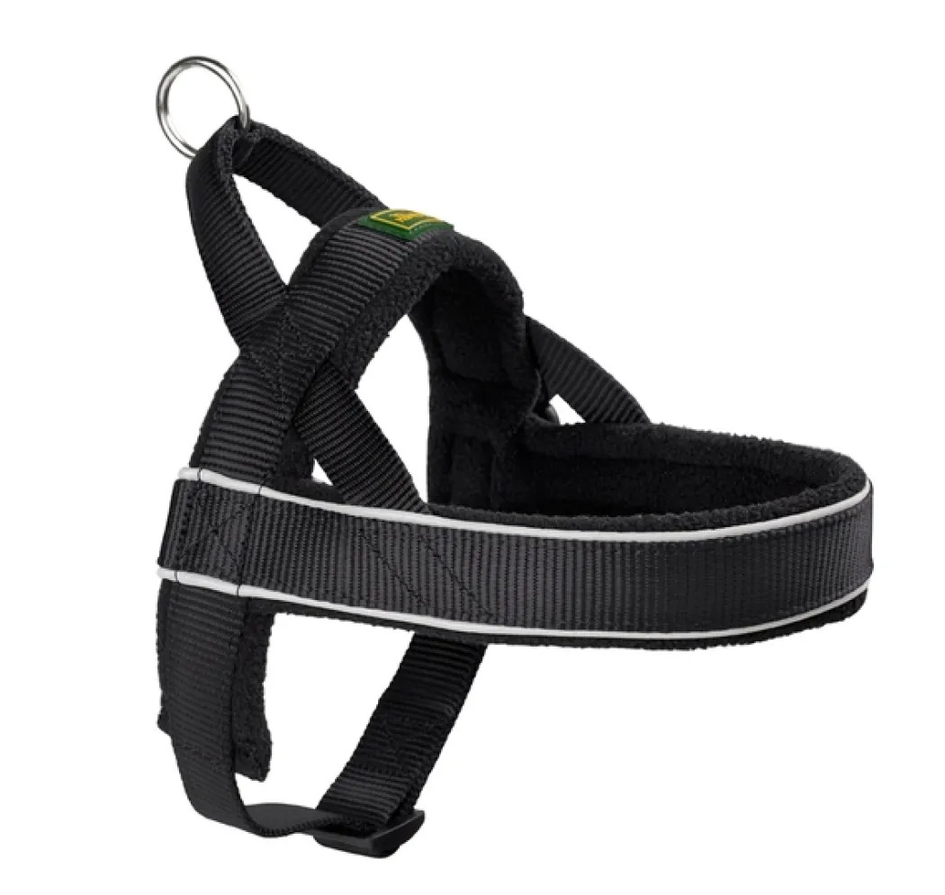 Hunter Norsk Racing hundesele M Sort - 52-62 cm ergonomisk pasform
