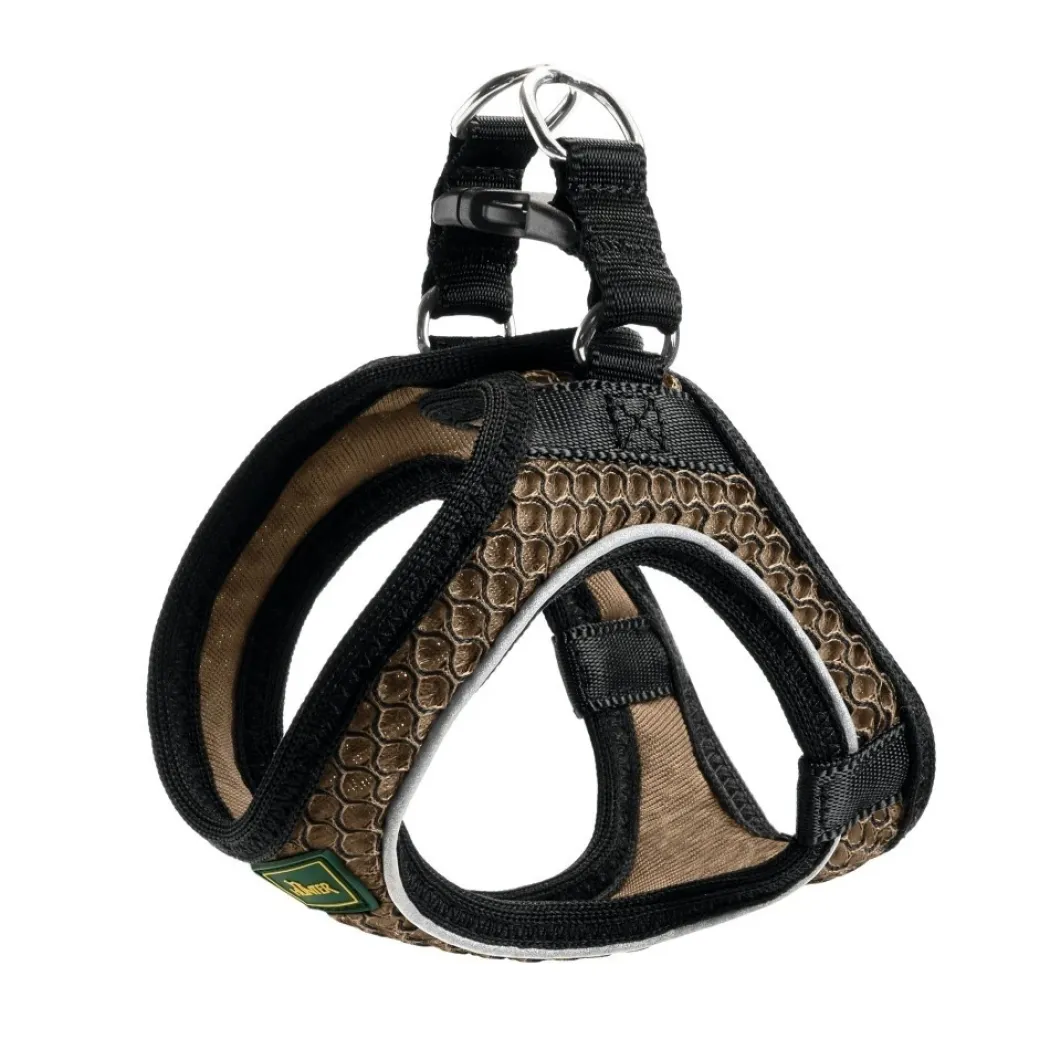 Hunter NY Hilo Comfort hundesele XXS brun mave/bryst 31-33 cm - Let komfort til de mindste