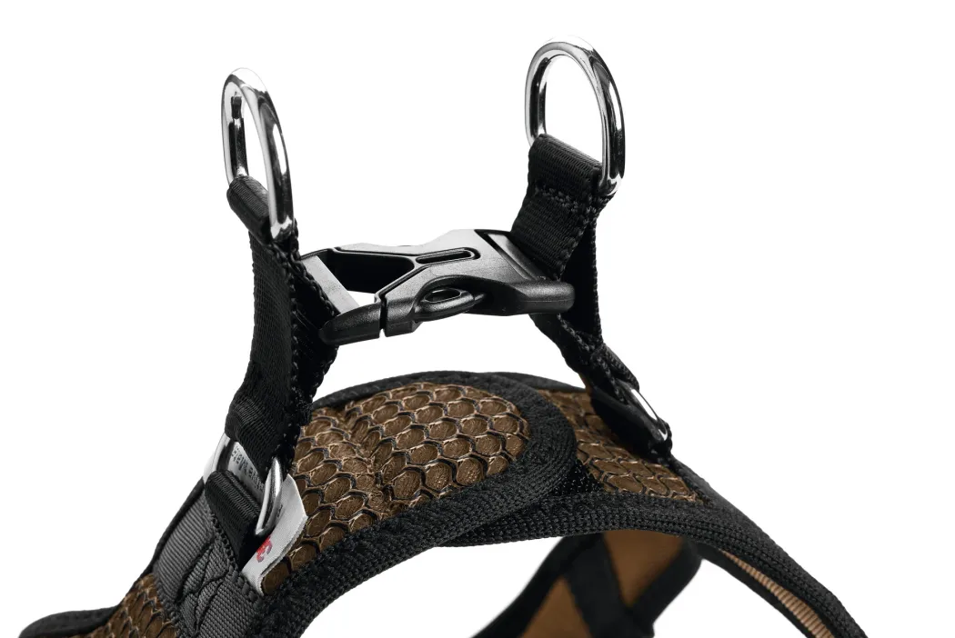 Hunter NY Hilo Comfort hundesele XXS-XS brun mave/bryst 33-36 cm - Let komfort til små hunde