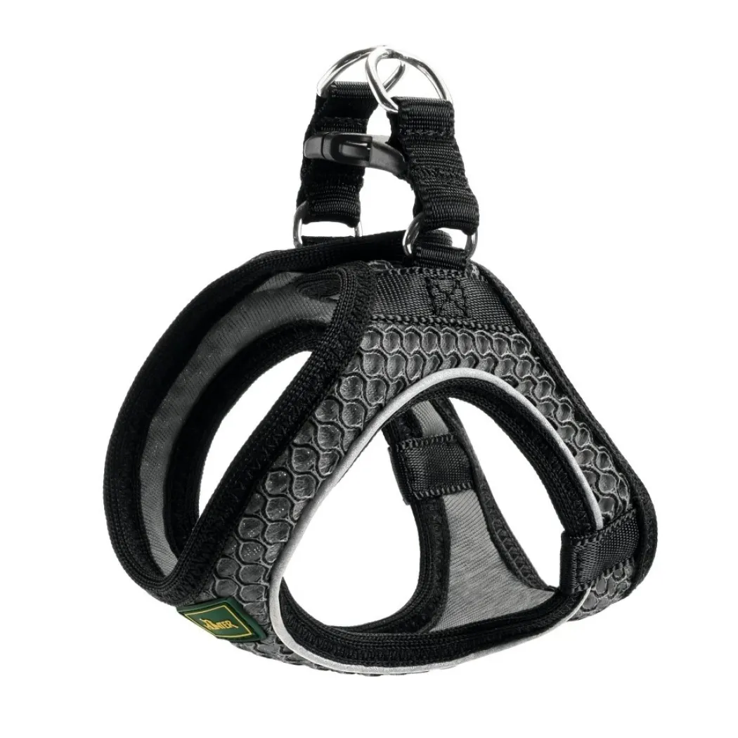 Hunter NY Hilo Comfort hundesele S-M antracitgrå just mave 52-58 cm - Let og fleksibel pasform
