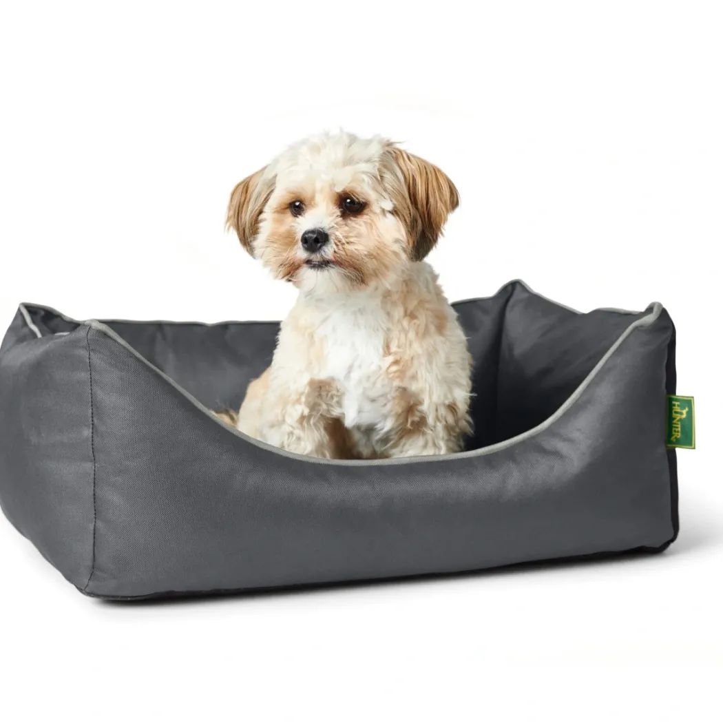 Hunter Ortho Cleveland hundeseng L 100x70 cm Grå
