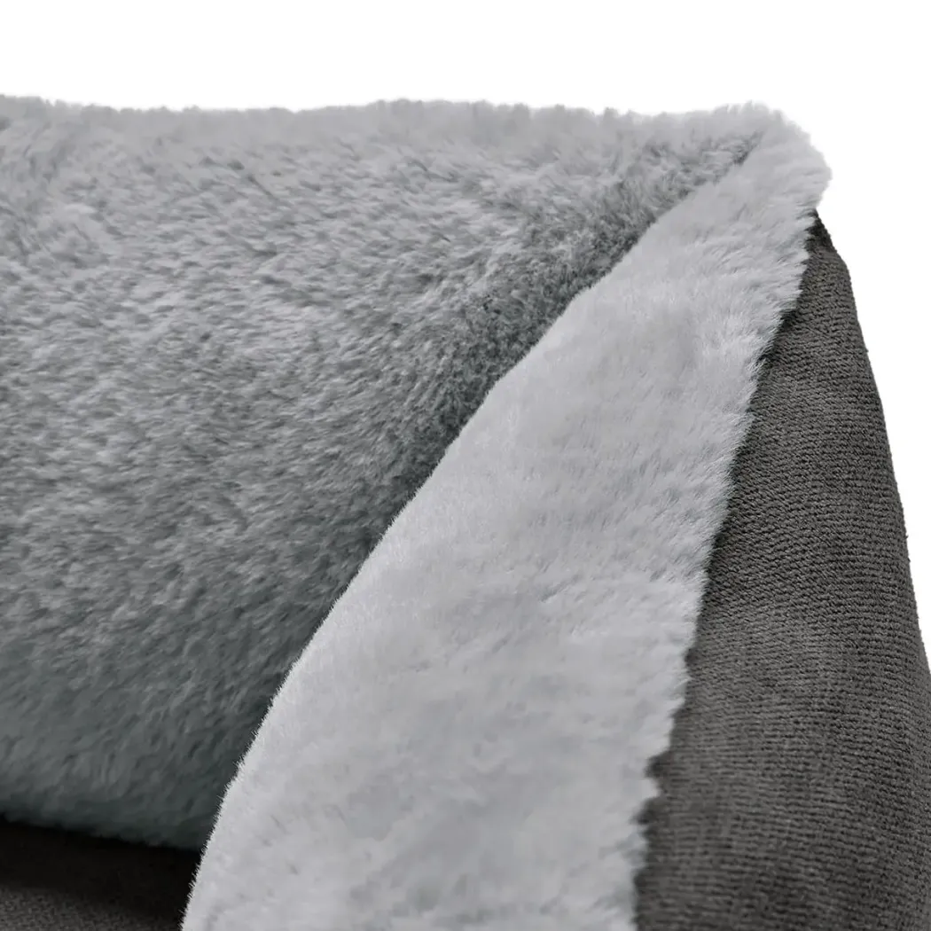 Hunter Ortopædisk Rockford hundeseng XLarge 120x90 cm Grå