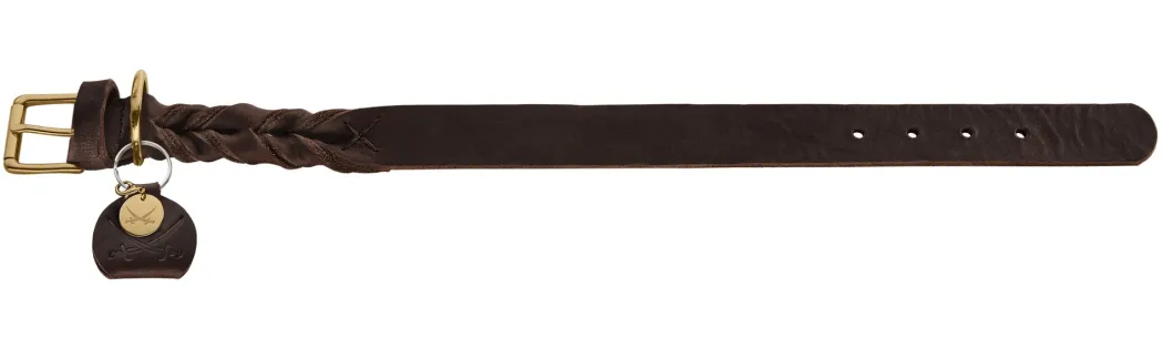 Hunter Sansibar Solid 60 Hundehalsbånd i læder - 48-54 cm