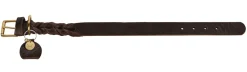 Hunter Sansibar Solid 65 Hundehalsbånd i læder - 52-59 cm