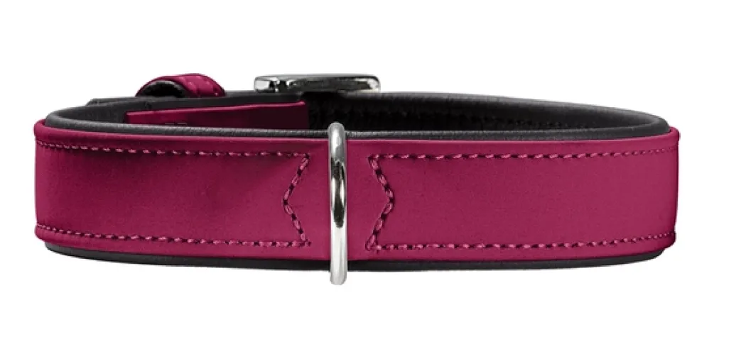 Hunter Softie hundehalsbånd 40 cm hindbær - 28-34 cm indstilling