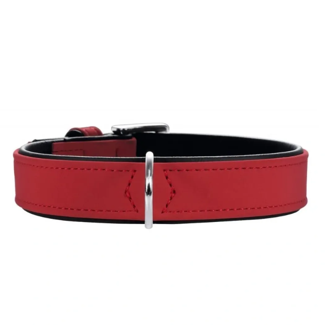 Hunter Softie hundehalsbånd 60 cm rød - 47-55 cm indstilling