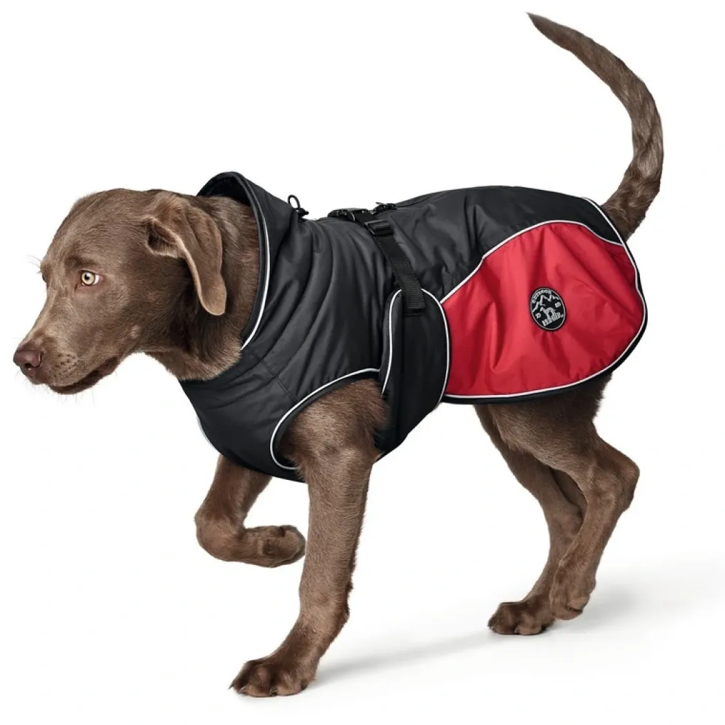 Hunter Uppsala COZY Hundefrakke Rød-Sort 30 cm
