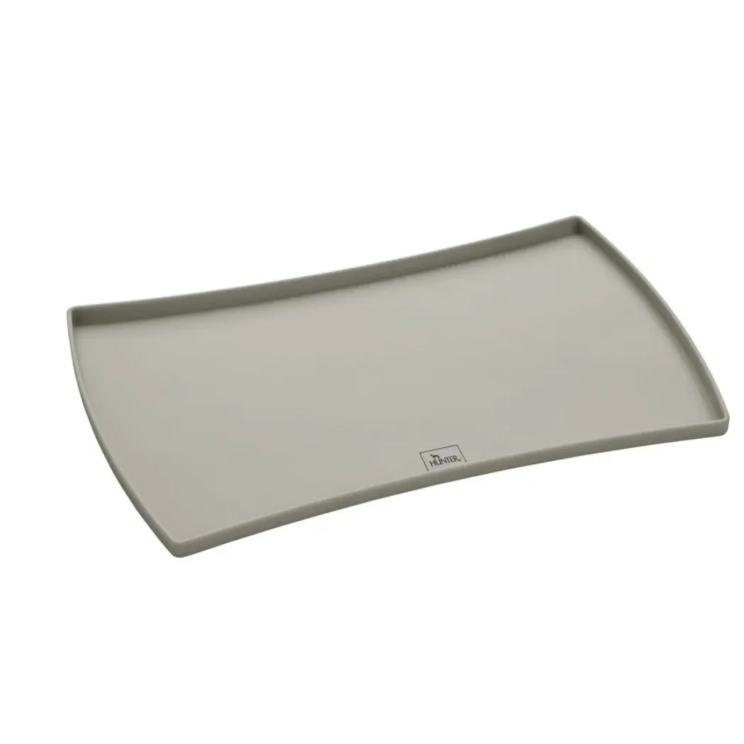 Hunter Vand og foderskåle underlag Eiby Grå S 48 x 30 cm