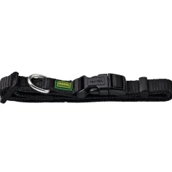 Hunter Vario Basic Halsbånd Sort M 30-45 cm - Ekstra bredt og komfortabelt halsbånd