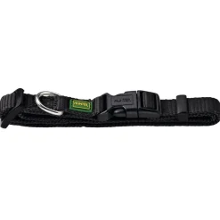 Hunter Vario Basic Halsbånd Sort S 22-35 cm - Komfortabelt nylonhalsbånd