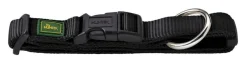 Hunter Vario Plus Halsbånd Sort L 40-63 cm - Komfortabelt og justerbart hundehalsbånd
