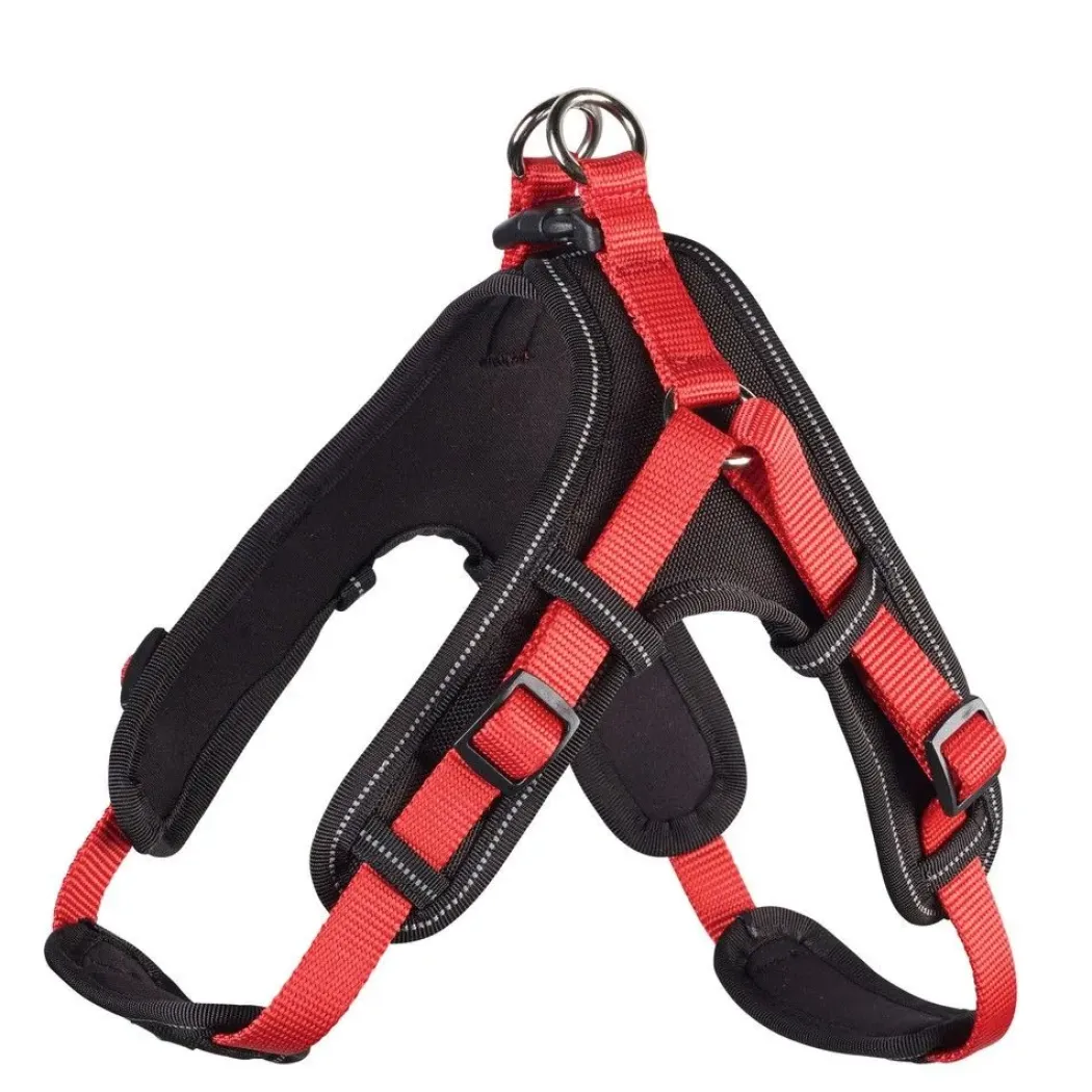 Hunter Vario Quick hundesele Rød S mave 45-55 cm - nem og sikker komfort