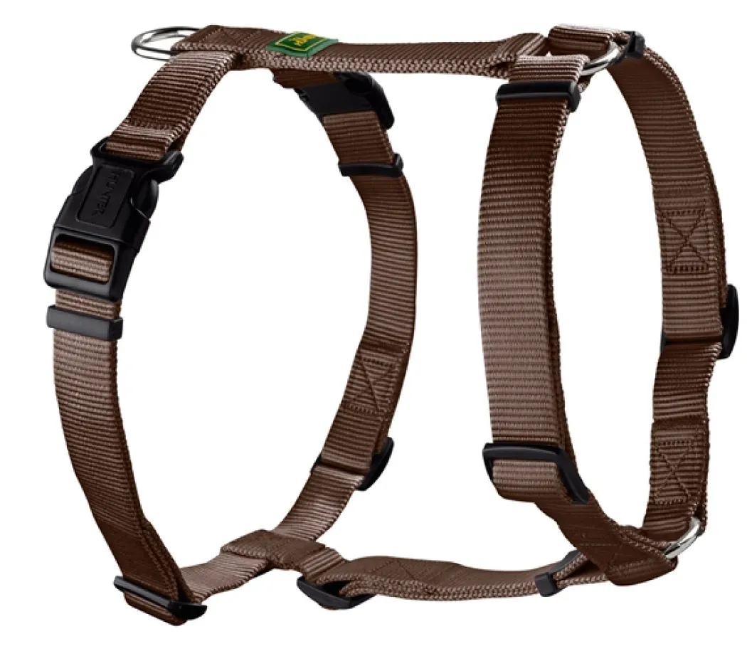 Hunter Vario Rapid hundesele Brun M-L mave 64-100 cm - let og sikker komfort