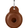 Hunter Viborg AirTag-holder Cognac - Elegant læderbeskyttelse til sikker sporing