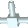 Hvidt T-stykke 6 mm